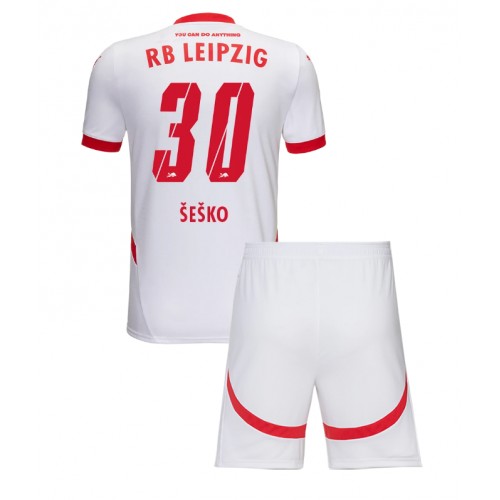 Dres RB Leipzig Benjamin Sesko #30 Domaci za djecu 2024-25 Kratak Rukav (+ kratke hlače)